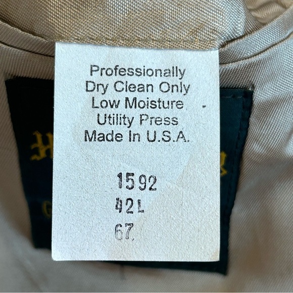 Hunt Valley Camel Hair Blazer Mens 42L Tan - Picture 11 of 15